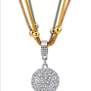 Crystal ball necklace set to perfection